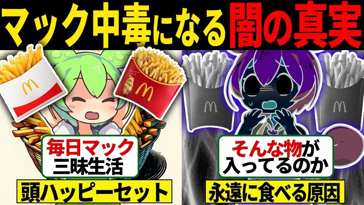 【総集編】定期的にマックを食べたくなる闇の真相【ずんだもん＆ゆっくり解説】【作業用】