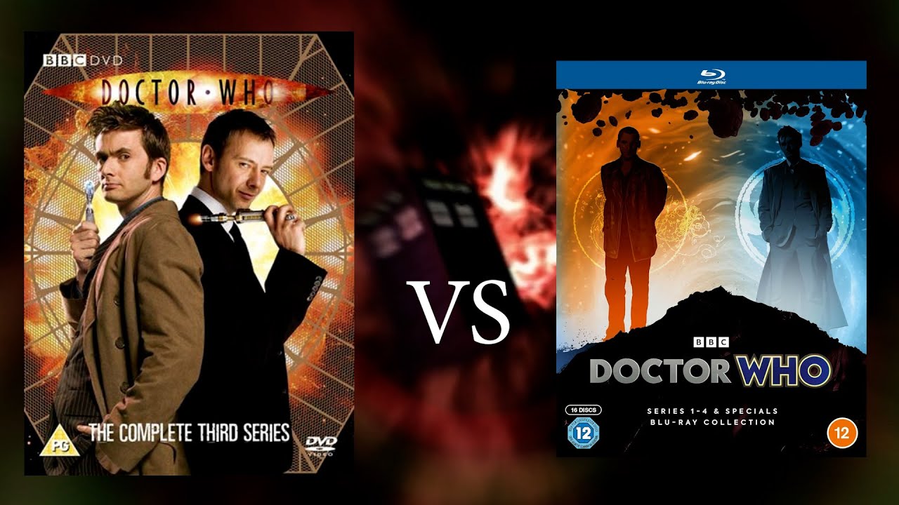 Doctor Who Series 1-4 Blu ray VS DVDs | NEW 2023 Blu-ray Comparison
