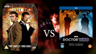 Doctor Who Series 1-4 Blu ray VS DVDs | NEW 2023 Blu-ray Comparison