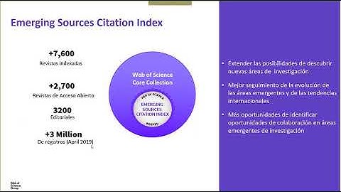 Web of Science: Descubre el Emerging Source Citation Index