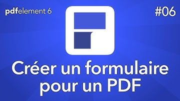 Créer un formulaire dans un PDF avec PDFelement 6 pour Mac - Tuto#06