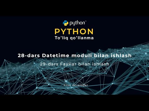 Video: Pythonda vaqt moduli nima?