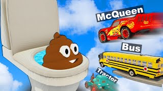 Testing Cars vs MASSIVE Toilet & Poo in Teardown