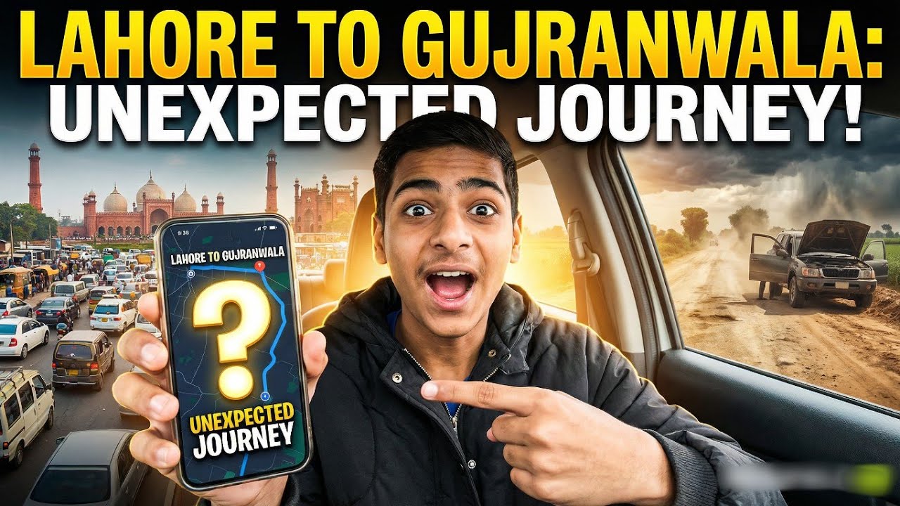 Lahore ➝ Gujranwala | Unexpected Journey 😲🔥 | Travel Vlog