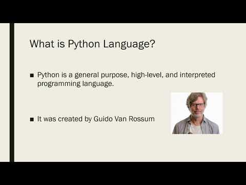 Python Introduction -