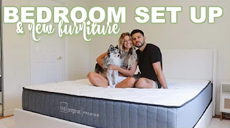 MOVING IN VLOG 3: setting up our bedroom & new furniture