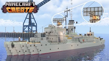 Upgrading My Naval Corvette w/ Radar In Create Mod