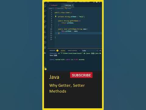 Java Tutorial For Beginners, Java OOPS, (Getter, Setter Methods ...