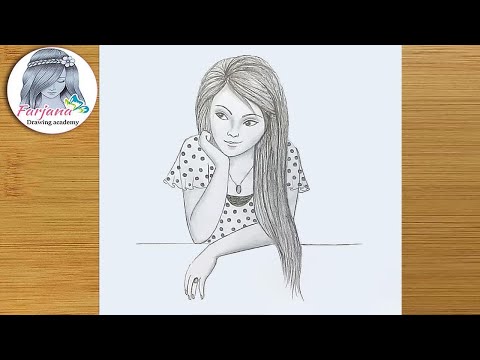 How to draw a girl step by step (very easy )