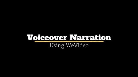 Adding Voiceover to WeVideo