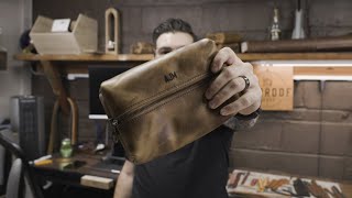 The Best Groomsman Gift: Leather Dopp Kit