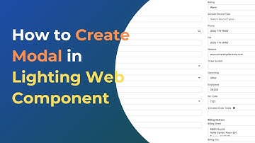Create Lighting Modal in Salesforce Lightning Web Component #Salesforce #LightingWebComponent