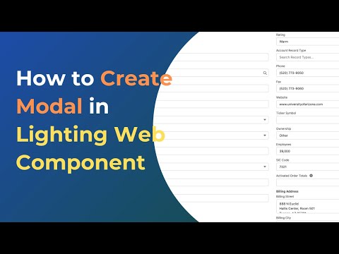 Create Lighting Modal