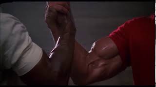 Predator- Arnold Schwarzenegger, Dutch and Carl Weathers, Dillon handshake