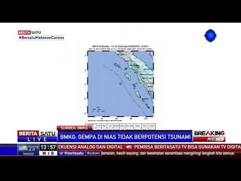 BMKG: Gempa di Nias Tak Berpotensi Tsunami