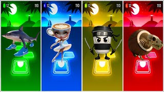 Tralalero Tralala Vs Ballerina Cappucina Vs Cappucino Asino Vs Brainrot Extinction Tiles Hop