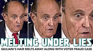 Rudy Giuliani's Hair Dye Melts Away During Insane Press Conference