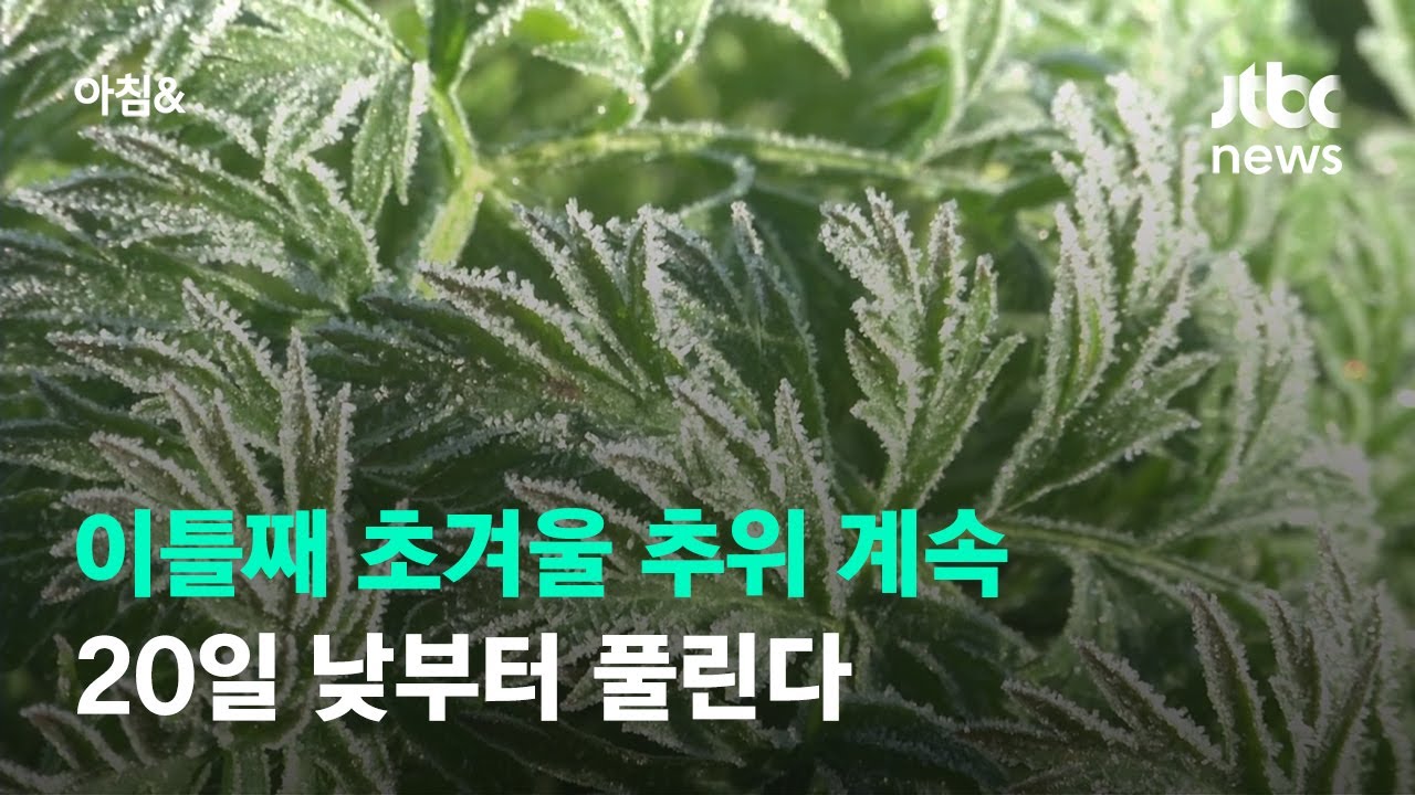 [날씨] 이틀째 초겨울 추위 계속…20일 낮부터 풀린다 / JTBC 아침& - YouTube
