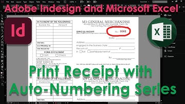 Receipt (OR) Auto Numbering / Auto Increment Using Microsoft Word and Microsoft Excel