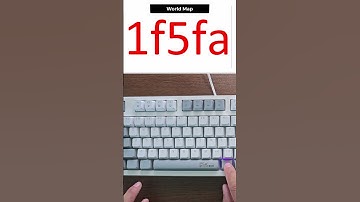World map shortcut on keyboard
