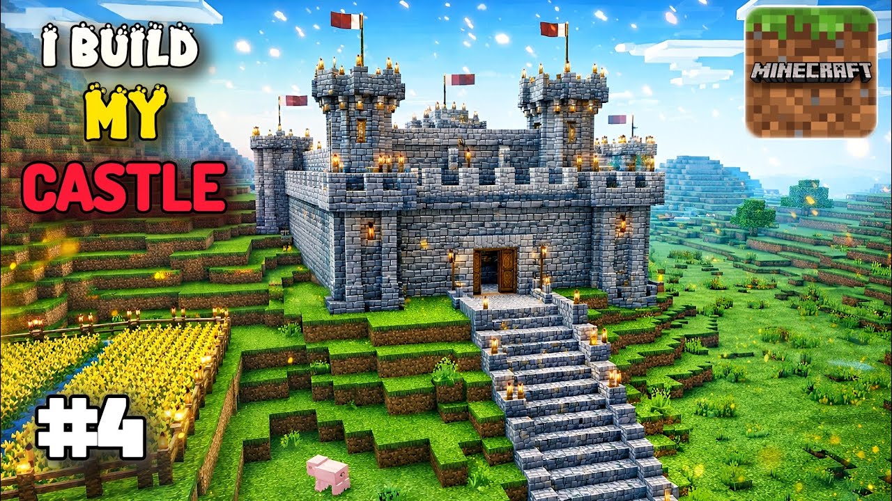 I BUILD MY CASTLE IN || Minecraft #4 - YouTube