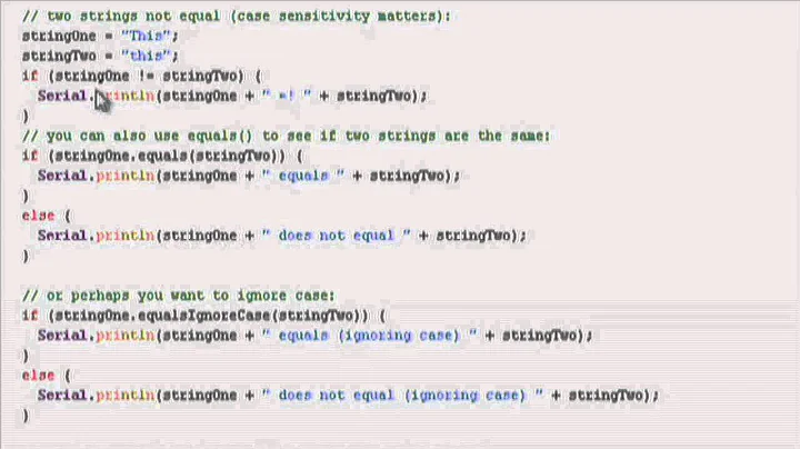 Energia Tutorial: String Comparison