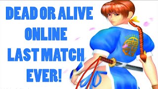 Dead or Alive ONLINE Last Match Before Server Shutdown (HD 1440p) [60 FPS] T_T