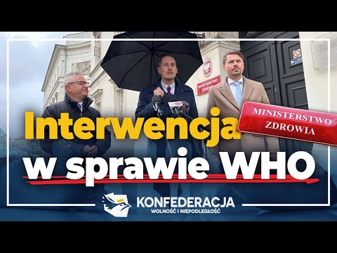 Interwencja Konfederacji ws. planowanych zmian w Międzynarodowych Przepisach Zdrowotnych WHO!