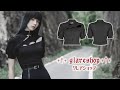 glareshop グレアショップ「XS-4XL」TX1038■ゴスロリ ゴシック 蝙蝠の翼フロントカットアウト バブルスリーブ 半袖 カットソー 黒 レディース