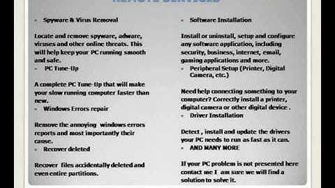 Remote online PC repair or REFUND