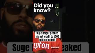 In 1996, Suge Knight's net worth was estimated to be around $200 million #sugeknight