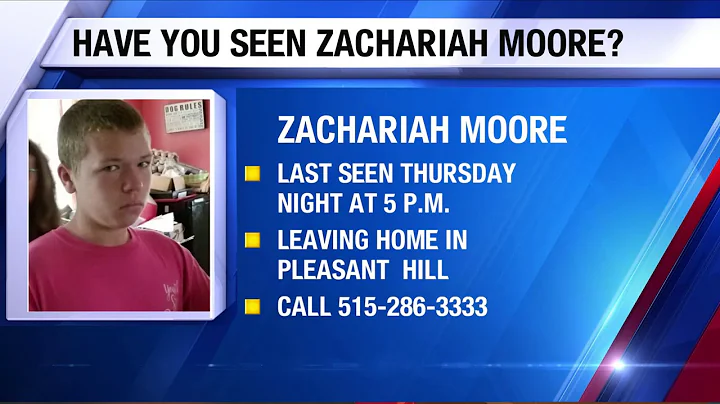 MISSING TEEN: Polk County Sheriff's Department needs your help finding Zachariah Moore