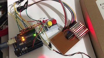Scrolling text LCD MATRIX with arduino