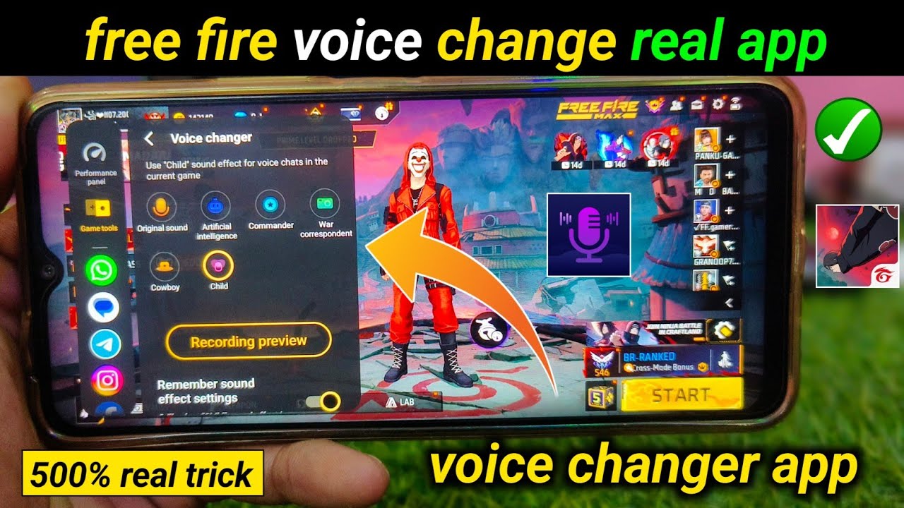 how to change voice in free fire free fire voice
