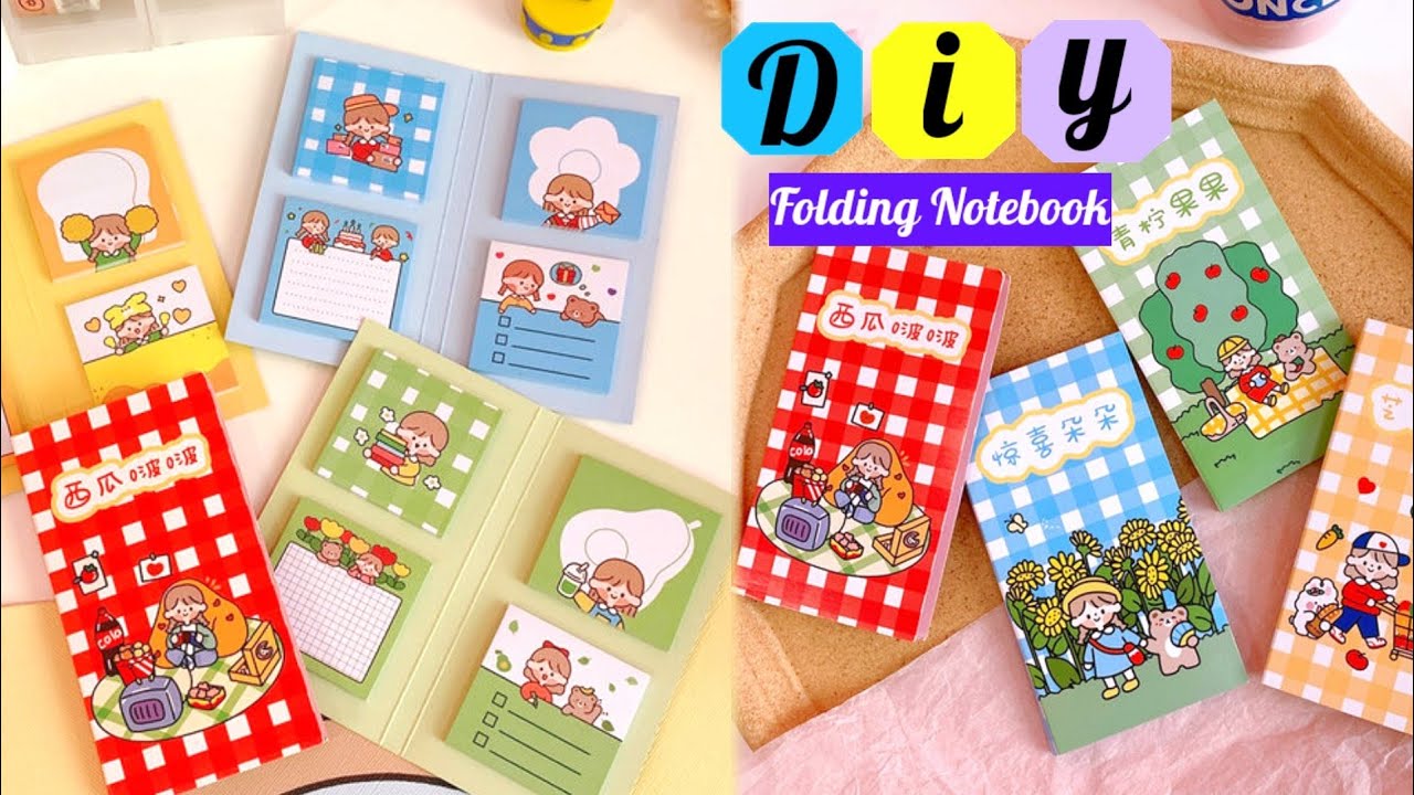 DIY folding notebook / How to make folding notebook / How to make folding memo pad notebook