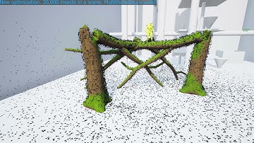 Advanced Insects System - Update 1.7 - New optimization. 20.000 insects in a scene FPS-100+