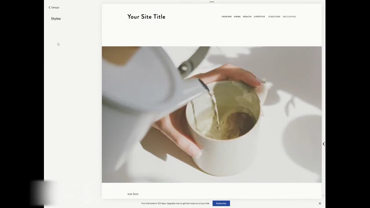 Change the Header Width in Squarespace Rally template YouTube