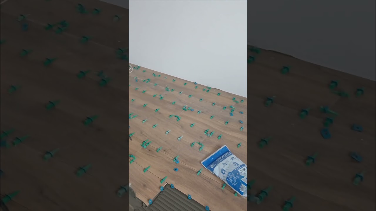 Укладка напольной плитки 1200×200 мм со смещением