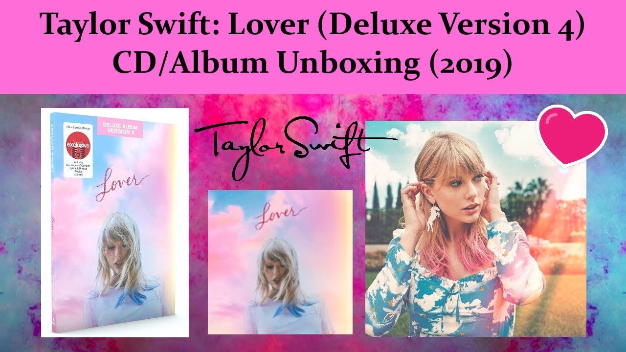 Taylor Swift Lover Deluxe Version 4 Cdalbum Unboxing 2019