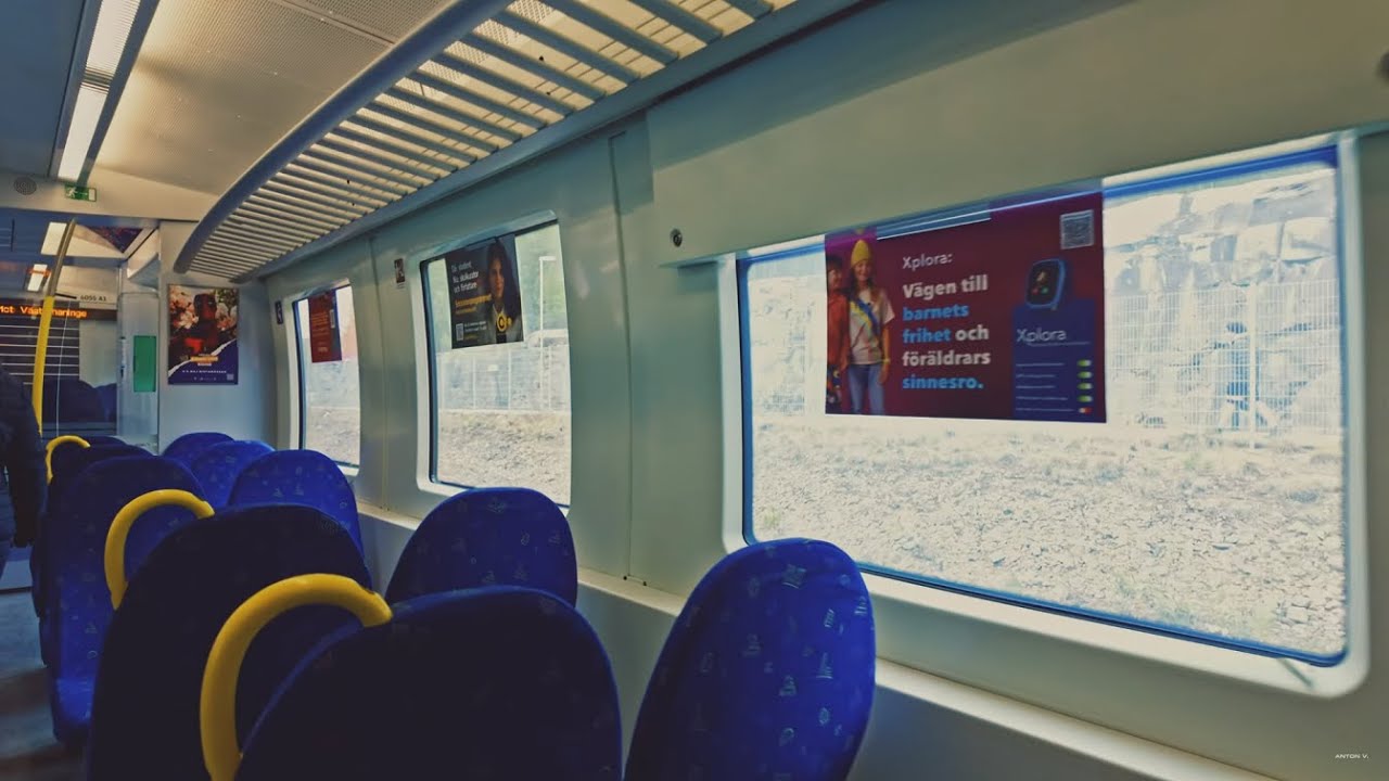 Sweden, Stockolm, Bålsta Train Station - arrivin with SL train + walk to LIDL