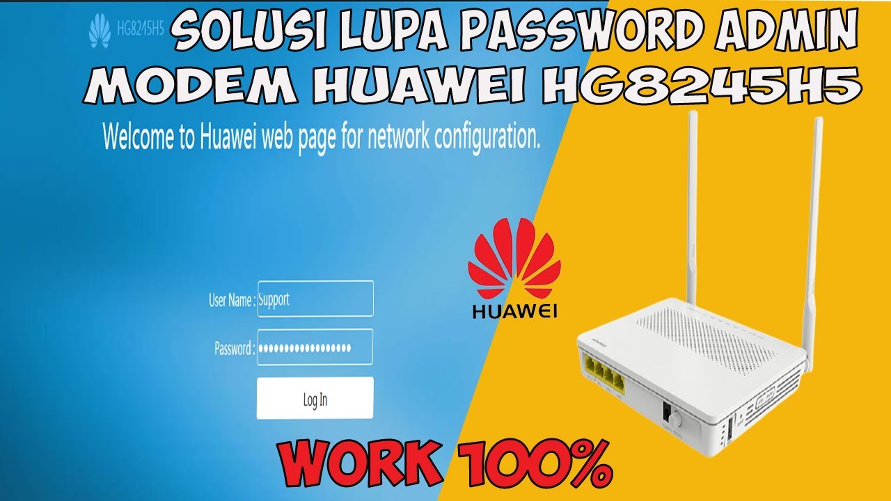 Solusi Lupa Password Admin Pada Modem Huawei HG8245H5 ( pasti work ...