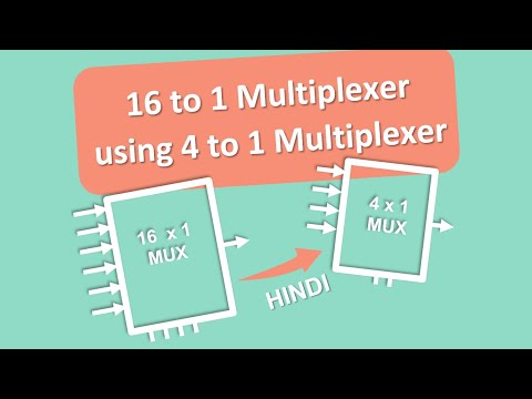 16 X 1 MULTIPLEXER USING 4 TO 1 WITH TRUTH TABLE || Hindi || Design 16 ...