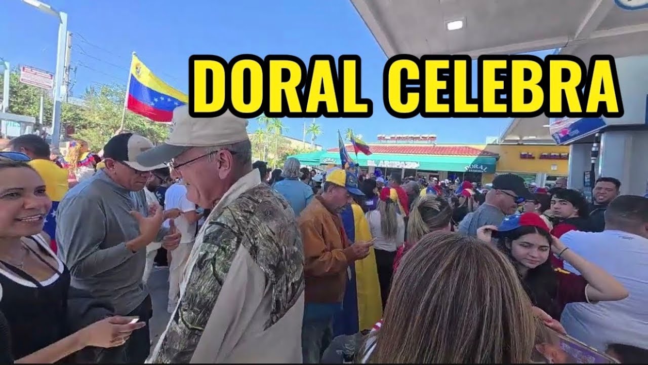 ASÍ CELEBRO EL DORAL  LA CAIDA DE MADURO