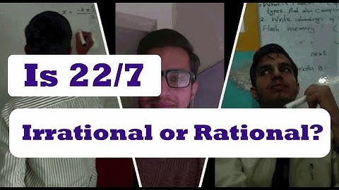 22/7 is Rational or Irrational ? | Pi is is a Rational Number ? | [Hindi / Urdu] |    2020
