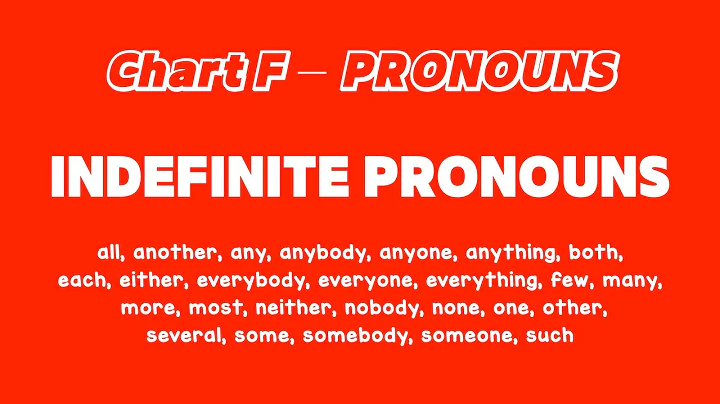 Chart F - Essentials Pronouns Indefinite