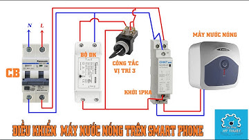 Sơ đồ đấu nối công tắc wifi sonoff và khởi động từ