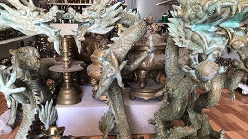 Tượng rồng khổng lồ - cụ cóc 40 kg - Sư tử pháp | ngày 1/10/2022 - Zalo 0522537525