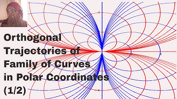 Orthogonal trajectories of family of curves (Polar Coordinates) Explanation. (1/3)