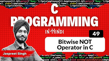 Bitwise NOT Operator in C