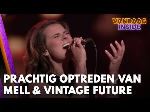 Prachtig optreden van Mell & Vintage Future bij start uitzending Vandaag Inside